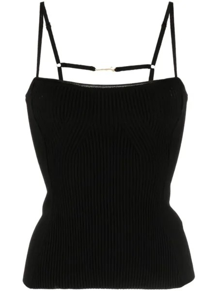 Jacquemus топ Sierra в рубчик, черный