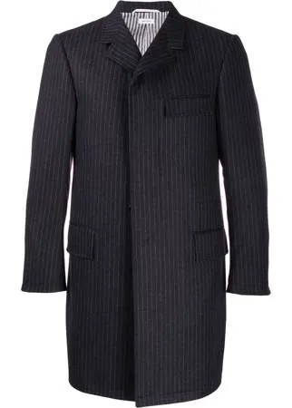 Thom Browne пальто Chesterfield в полоску