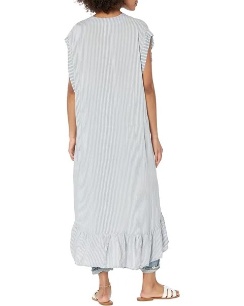 Платье Free People Gone Sailing Maxi, цвет Chambray Combo