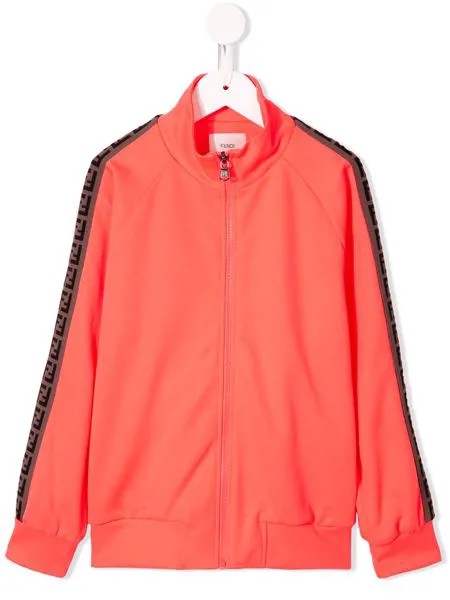 Fendi Kids бомбер с логотипом FF