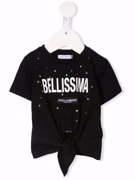 Dolce & Gabbana Kids футболка с надписью