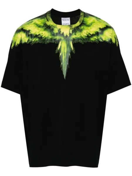 Marcelo Burlon County of Milan футболка Colordust Wings, черный