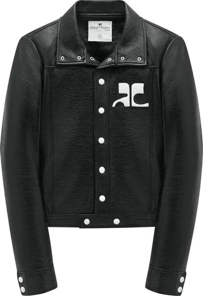 Куртка Courrèges Vinyl Jacket 'Black', черный