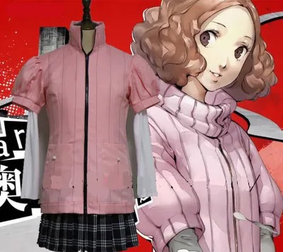 Высококачественная японская школьная форма аниме PERSONA 5 Хару Окумура, Женский костюм для косплея, футболка + юбка + пальто + носки