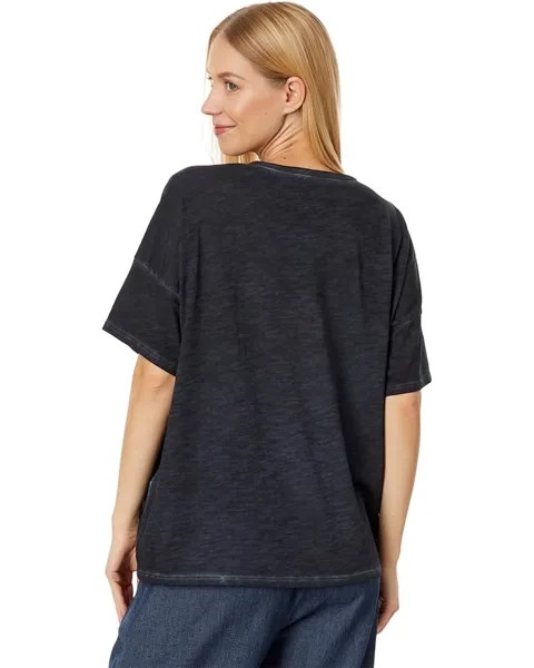 Футболка Eileen Fisher Crew Neck Boxy Tee, цвет Nocturne