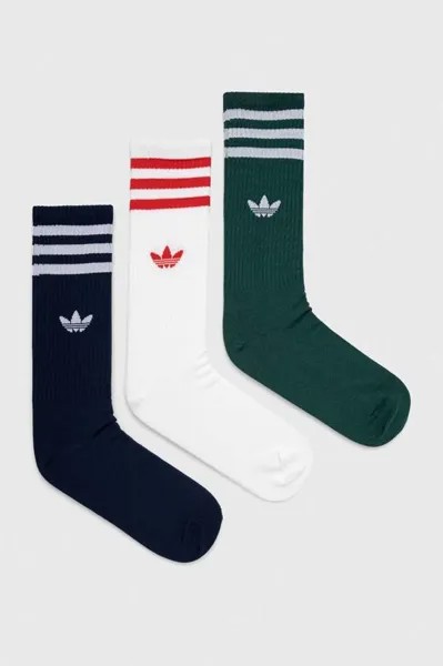 Носки , 3 пары adidas Originals, белый