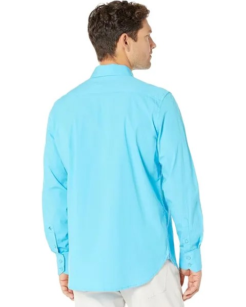 Рубашка Robert Graham Seaworthy Long Sleeve Woven Shirt, цвет Aqua
