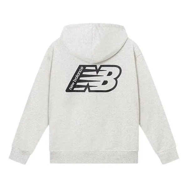 Толстовка с капюшоном из флиса New Balance, белый