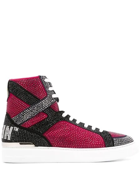 Philipp Plein высокие кеды Money Beast, черный