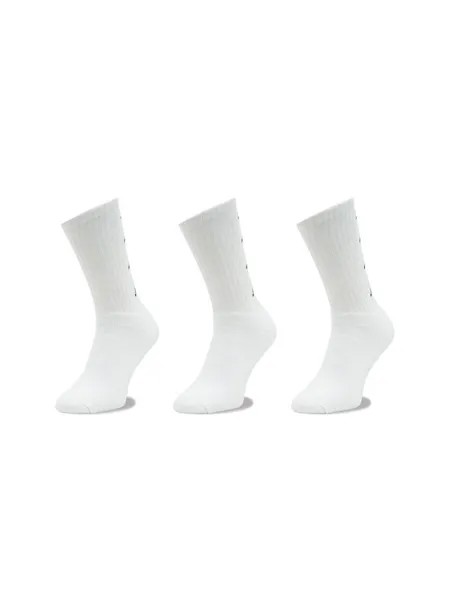Комплект из 3 высоких носков унисекс Kappa, белый