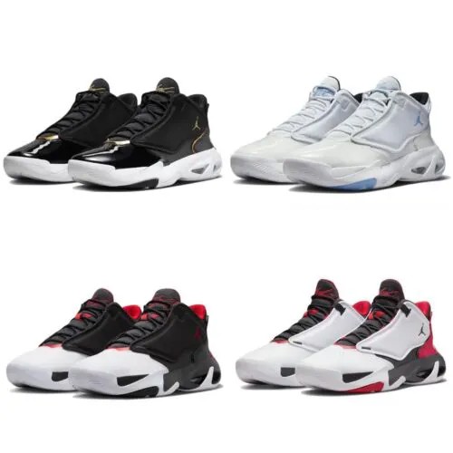 Мужские кроссовки Nike Air Jordan Max Aura 4, черные/золотые, белые/красные, размеры 8–13