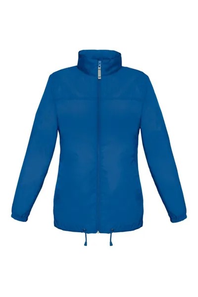 Легкая ветрозащитная, непромокаемая и водоотталкивающая куртка Sirocco B&C, синий