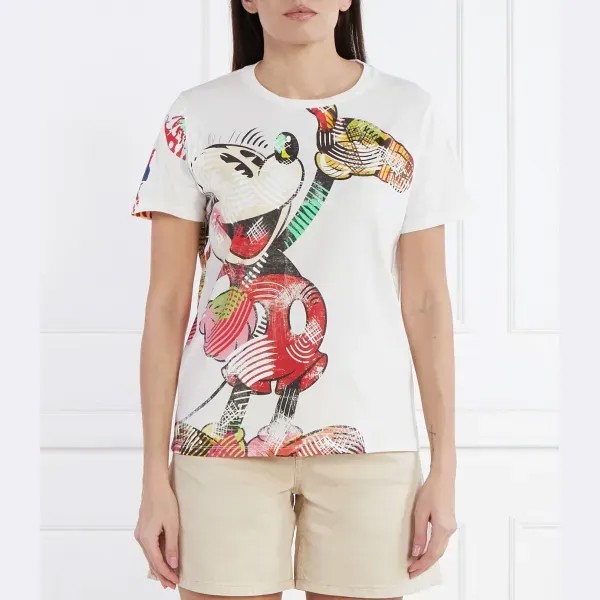 Футболка стандартного кроя Desigual x mickey mouse Desigual, белый