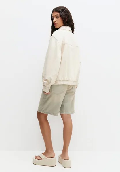 Джинсовая куртка Flowing PULL&BEAR, бежевый