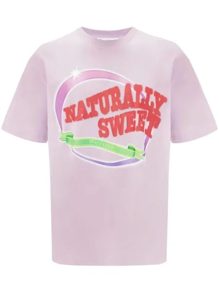 JW Anderson футболка Naturally Sweet, фиолетовый