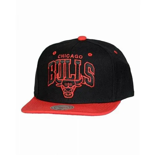 Бейсболка Mitchell & Ness, размер one size fits all, черный