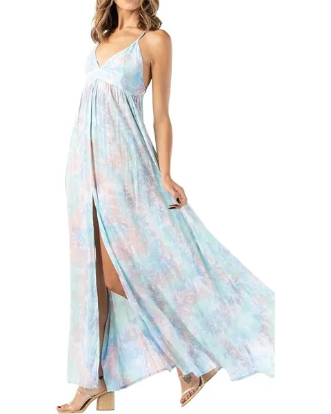 Платье Tiare Hawaii Day Dream Maxi Dress, цвет Blue Teal Violet Smoke