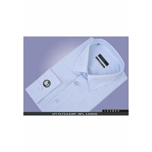 Рубашка LEXMER, размер 45, голубой