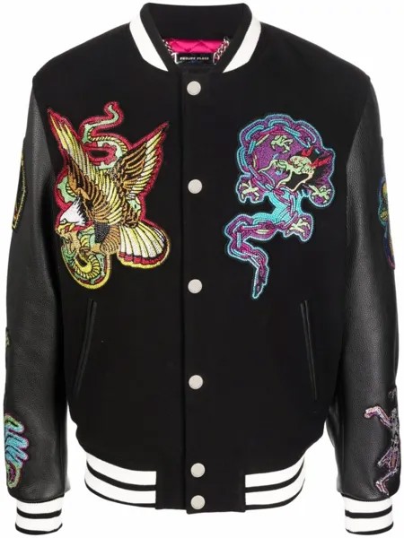 Philipp Plein куртка-бомбер, черный