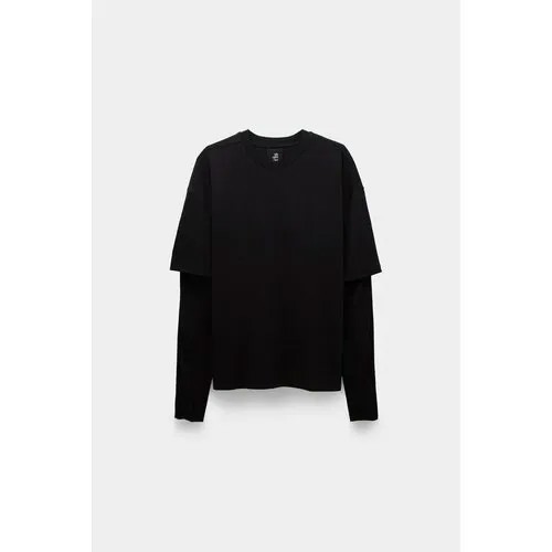 Лонгслив thom/krom sweatshirt m ts 801, размер 54, , чёрный