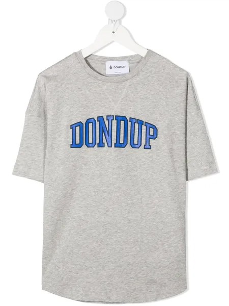 Dondup Kids футболка с вышитым логотипом