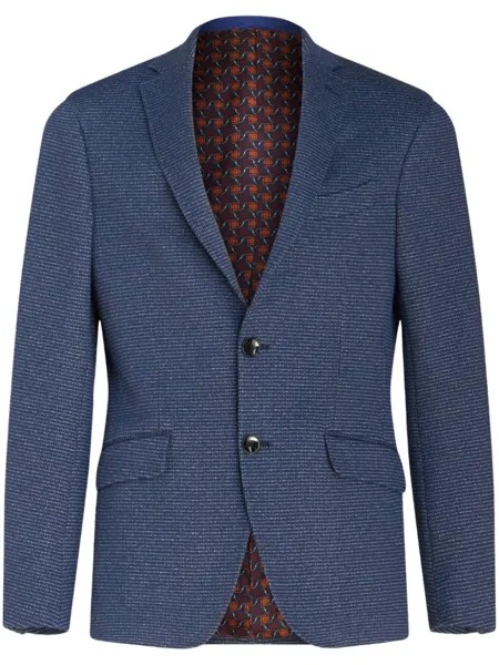 ETRO пиджак с заостренными лацканами, синий