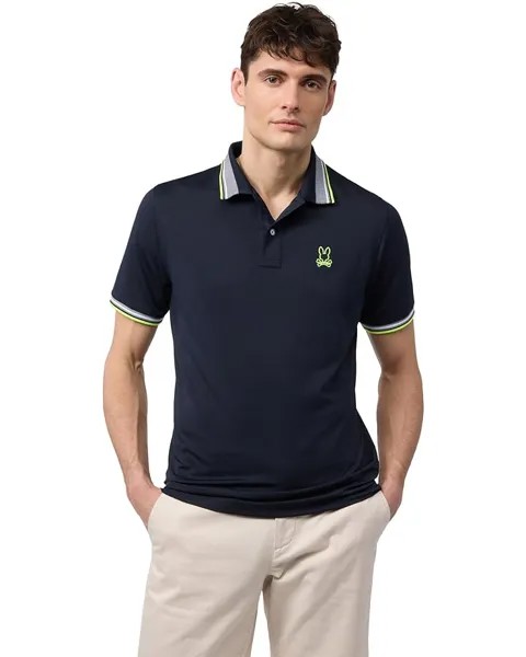 Поло Psycho Bunny Portland Sport Mesh, темно-синий