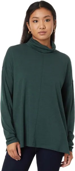 Топ Lilla P Long Sleeve Easy Mock Neck, цвет Elm