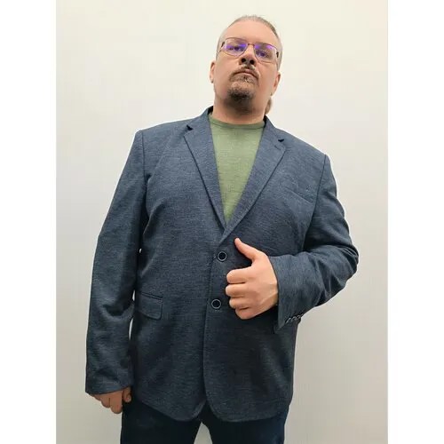Пиджак , размер 64, серый
