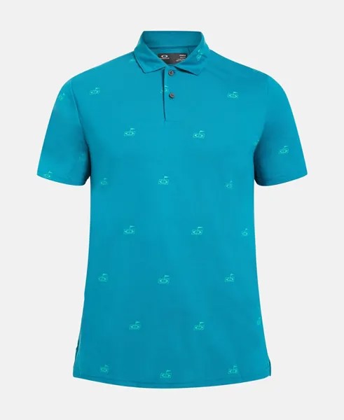 Функциональная рубашка-поло Oakley, светло-синий
