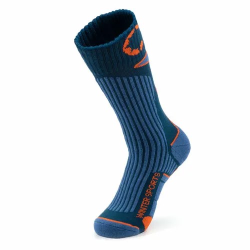 Носки СЛЕДОПЫТ Winter Sports, размер 37-39, синий, оранжевый