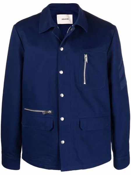 Zadig&Voltaire куртка-рубашка Bertie с карманами