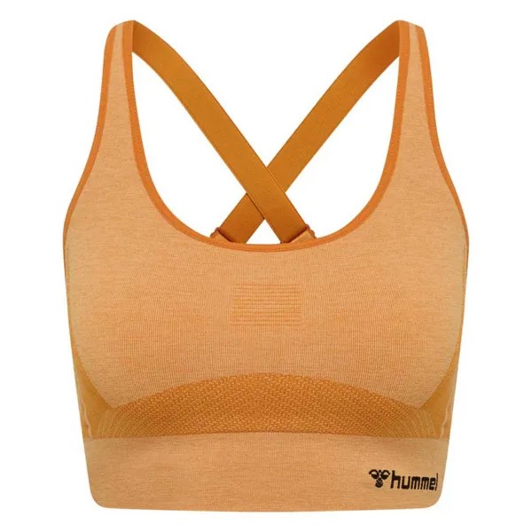 Спортивный бюстгальтер Hummel Cleaa Sports Seamless, оранжевый