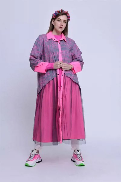 Тюль, качественный тканевый дождевик для женщин, куртка 2022, новая мода от Xs до 4xl, Сделано в Турции