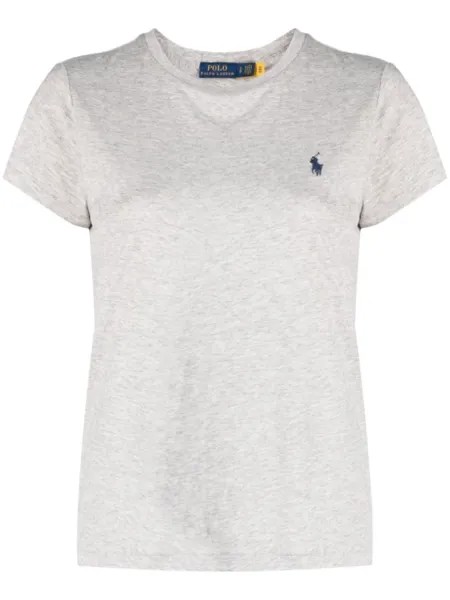 Polo Ralph Lauren футболка с логотипом Polo Pony, серый