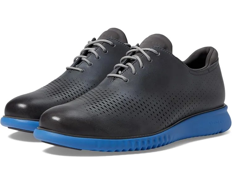 Оксфорды Cole Haan 2.Zerogrand Laser Wing Tip Oxford Lined, цвет Folkstone Gray/Marina