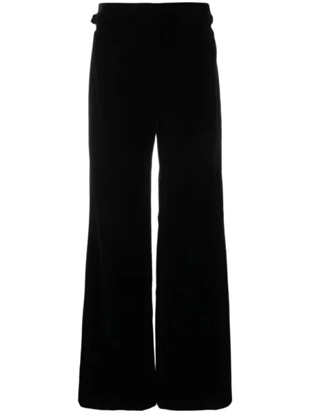 TOM FORD бархатные брюки широкого кроя, черный