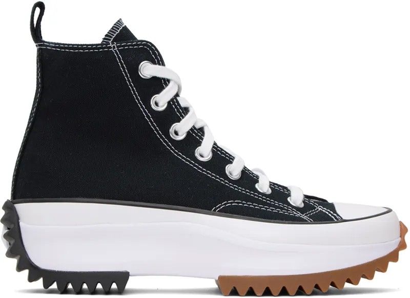 Черные кроссовки Run Star Converse, цвет Black/White/Gum