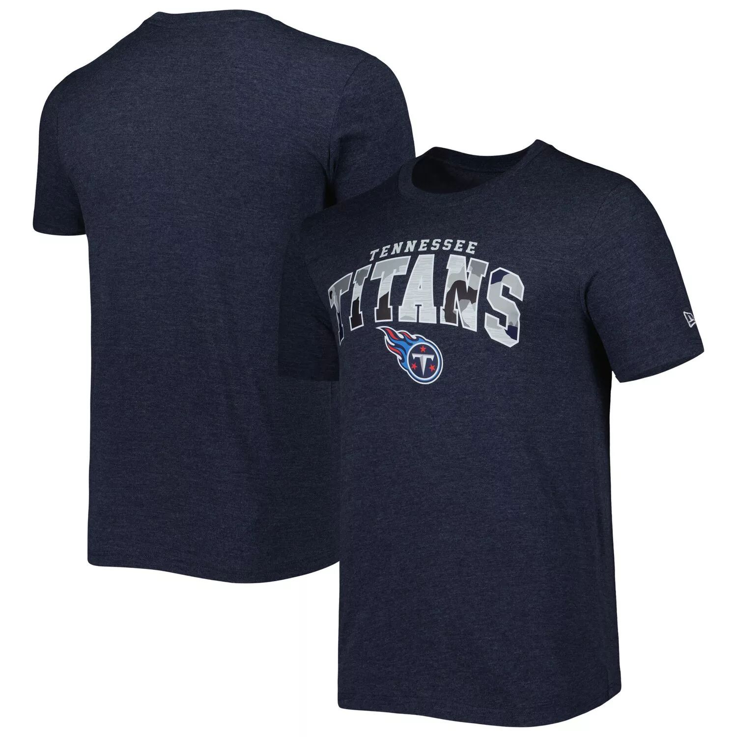 Мужская темно-синяя футболка с принтом Tennessee Titans Training Collection New Era