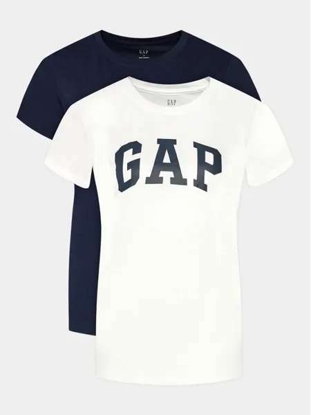 Комплект из 2 футболок стандартного кроя Gap, синий