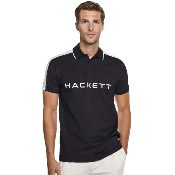 Поло с коротким рукавом Hackett HM563199, черный