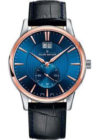Швейцарские наручные  мужские часы Claude Bernard 64005-357RBUIR. Коллекция Classic Gents