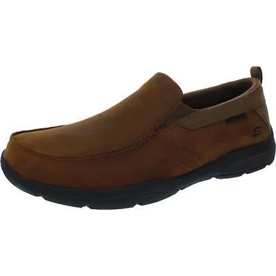 Мужские коричневые кожаные лоферы Skechers Harper Forde 13 Medium (D) BHFO 9987