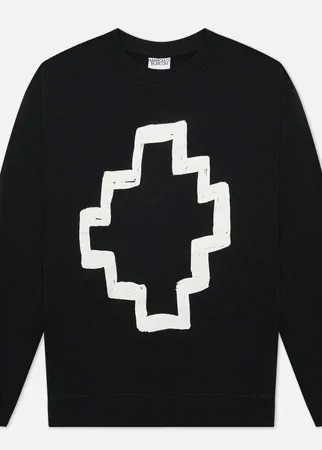 Мужская толстовка Marcelo Burlon Tempera Cross Over Crewneck, цвет чёрный, размер M