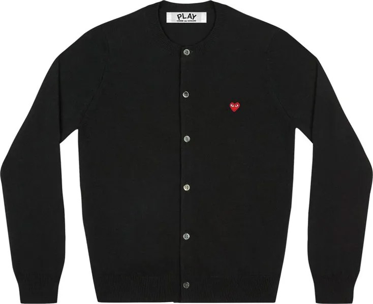 Кардиган Comme des Garçons PLAY Mini Heart Cardigan 'Black', черный