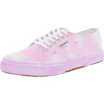 Женские парусиновые кроссовки на шнуровке Superga 2750 с камнями