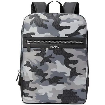Мужской рюкзак для ноутбука Michael Kors Malone Grey с отделкой из искусственной кожи O/S BHFO 5859