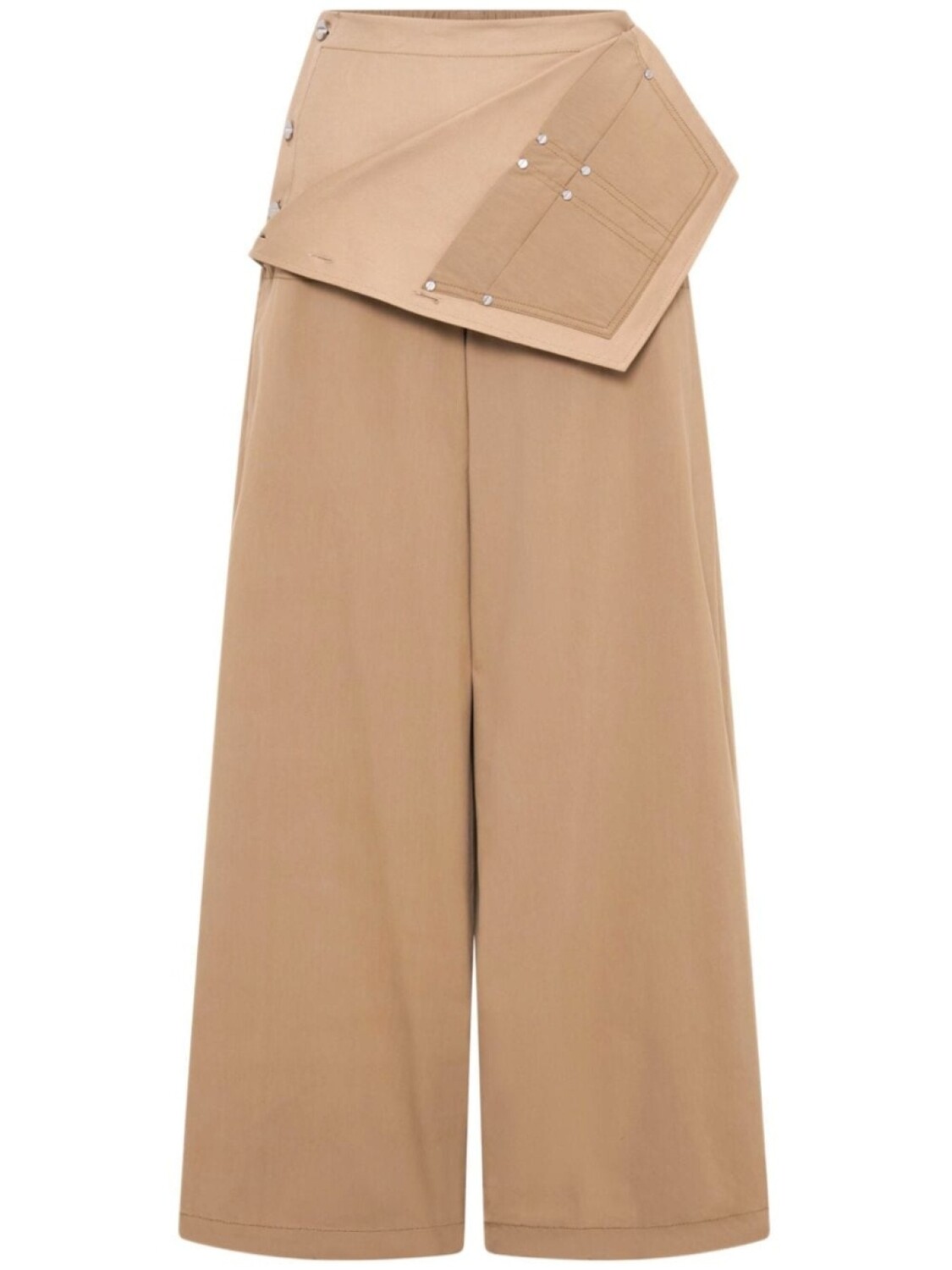Широкие брюки Foldover Parachute Dion Lee, бежевый