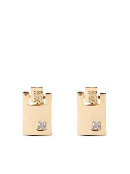 Givenchy Pre-Owned серьги-клипсы 1980-х годов с кристаллами