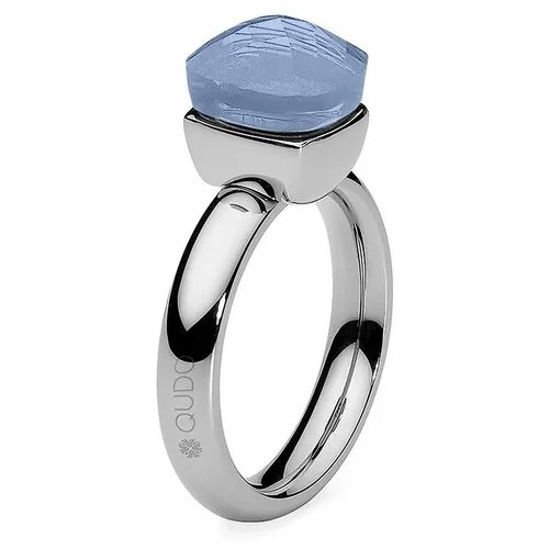 Кольцо Qudo, размер 17.8, серебряный, синий